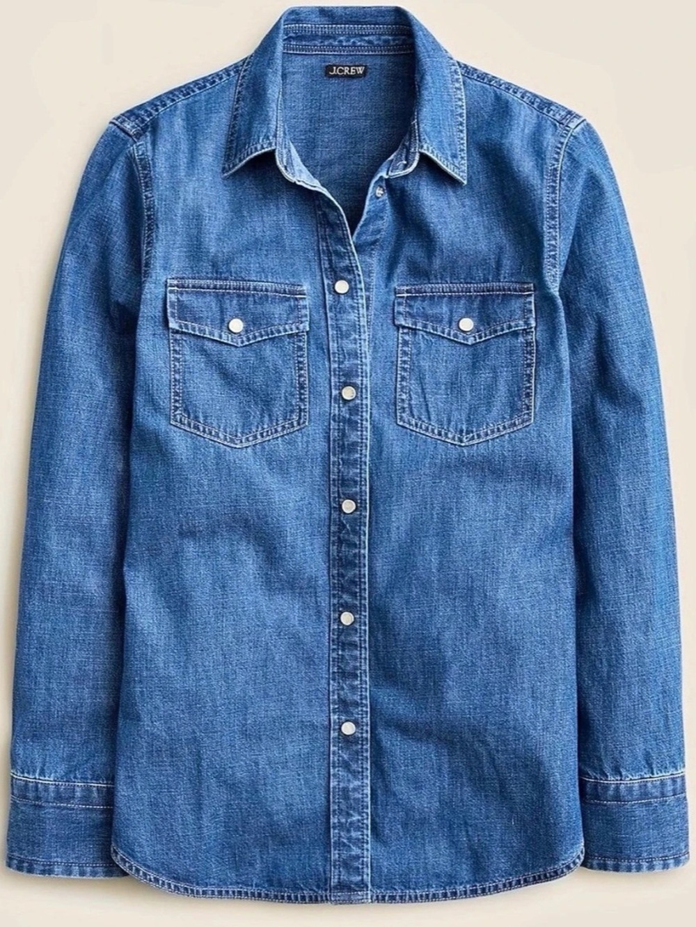 J.Crew Wren Slim Fit Western Shirt in Villere Wash size 6